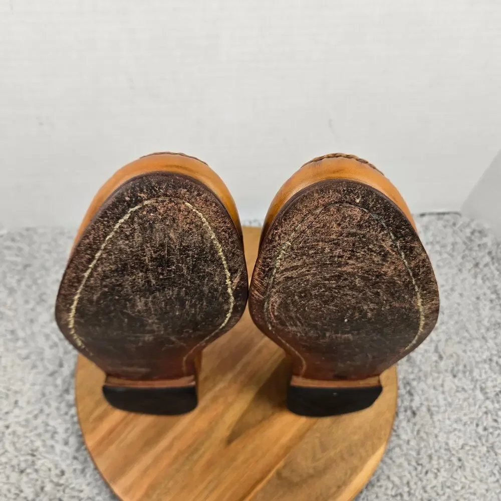 Allen Edmonds Mens 14D Cavanaugh Walnut Brown Leather Casual Pinch Penny Loafer